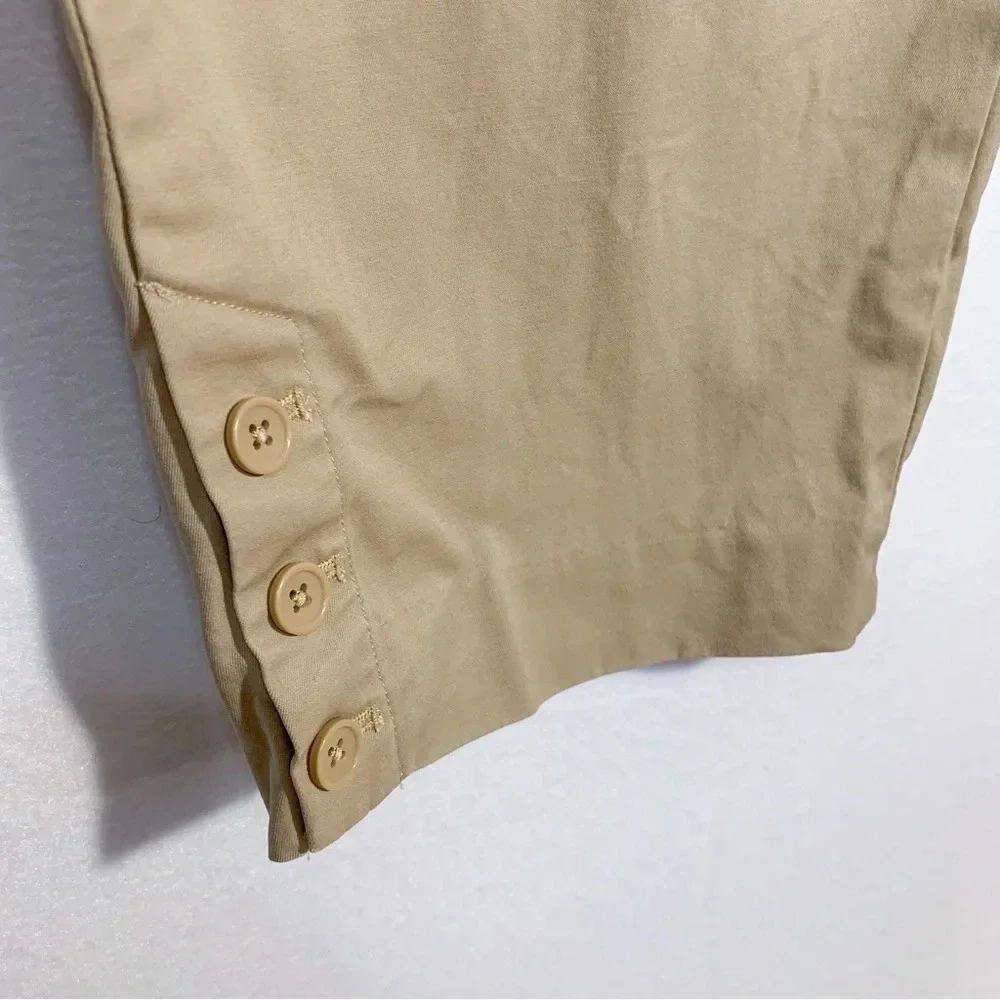 Talbots Perfect Skimmer Tan Khaki Crop Pants